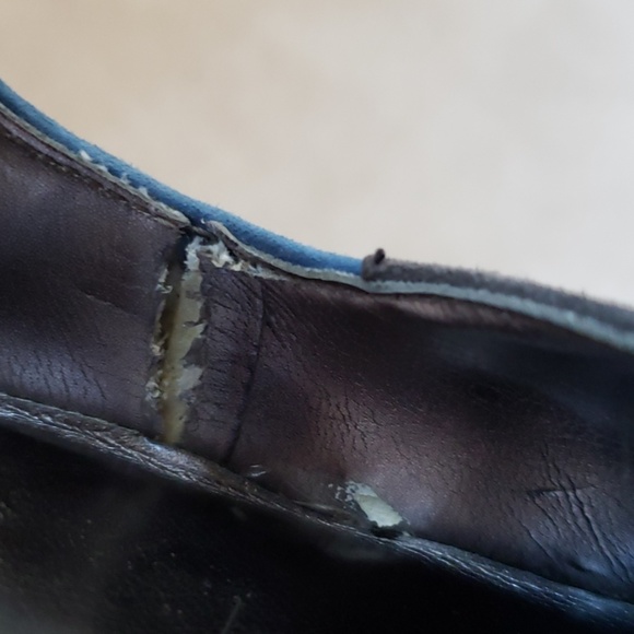 Enzo Anglioni - Suede heel - dk grey/navy/blue 8M - Picture 7 of 8